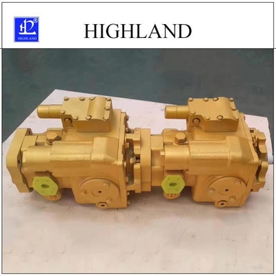 المضخات الهيدروليكية الترادفية ذات السرعة المقدرة 2500r / Min مع التحكم في الضغط والتدفق 110cc / R + 110cc / R