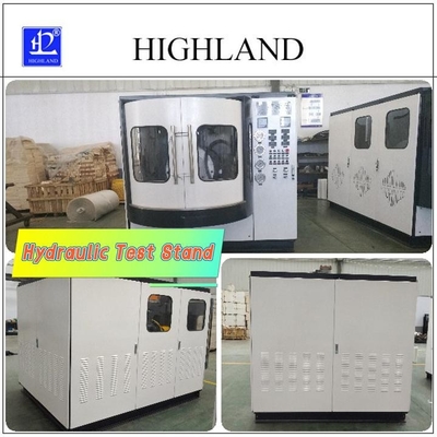 HIGHLAND هيكل مضغوط مقاعد الاختبار الهيدروليكية 380 لتر / دقيقة معدل تدفق 1 سنة ضمان