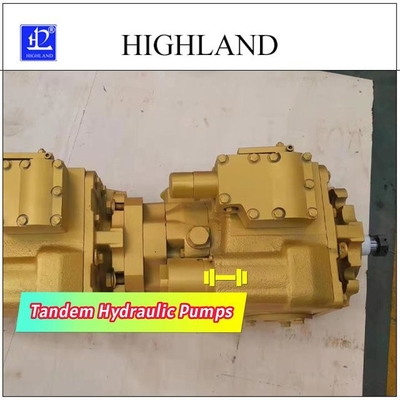 مضخات هيدروليكية ترادفية مع تصميم هيكل لوحة متموجة للاستخدامات الصناعية