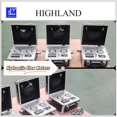 HIGHLAND الجهاز الهيدروليكي المحمول لقياس دقيق اختبار معدل التدفق الهيدروليكي