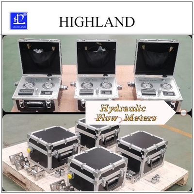 HIGHLAND الجهاز الهيدروليكي المحمول لقياس دقيق اختبار معدل التدفق الهيدروليكي