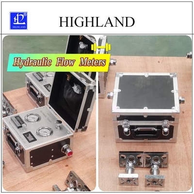 HIGHLAND الجهاز الهيدروليكي المحمول لقياس دقيق اختبار معدل التدفق الهيدروليكي