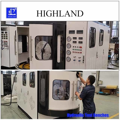 HIGHLAND مقعد الاختبار الهيدروليكي الآلي بالكامل - معدل تدفق 500 لتر / دقيقة